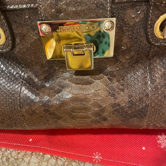 Beautifulful Jimmy Choo python bag - Picture 4 of 12